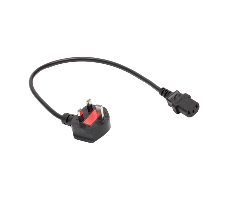JT006A+JT-ST3 13A 250V britská trojkolíková zástrčka s poistkou namontovanou na IEC konektor C13